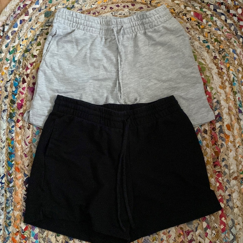 Gray and Black Cotton Short Bundle